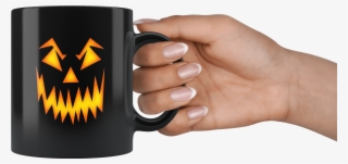 Scary Black 11oz Pumpkin Face Coffee Tea Mug