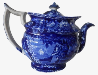 Clip Art Huge Staffordshire Transferware Dark Blue