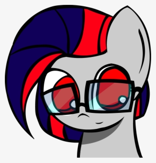 Darksoma, Blue Hair, Cute, Darksun, Female, Glasses,