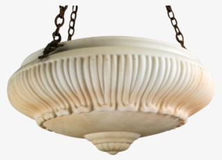 1920's American Glass Gravity Bowl Pendant