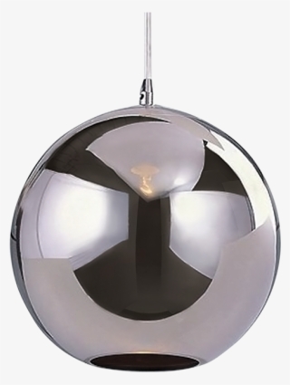 Pendente Esfera De Vidro Cromado