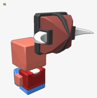 He Is Putting On His Viking Helmet
