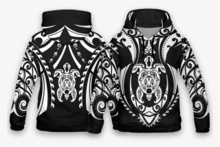 Tribal Turtle All Over Print Hoodies