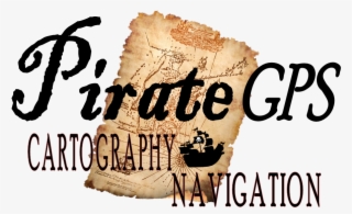 Pirate Map With A Small Black Pirate Ship