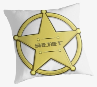 Sheriff's Badge Pillow By Anmgoug On Redbubble