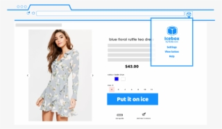 Icebox Amazon Button Being Displayed On A Shopping