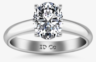 Solitaire Engagement Ring Daniela 14k White Gold