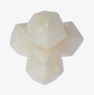 Icosahedron 17mm Pearl White