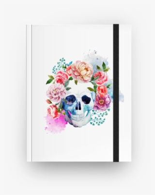 Caderno Caveira Em Flores De Sereiartena