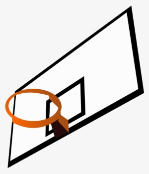 Backboard - Basketball Clipart Hoop