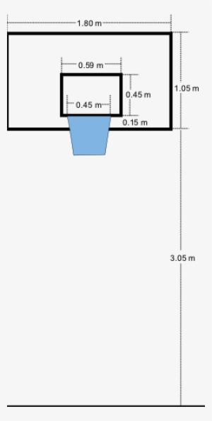 Basketball Backboard And Basket Small - Spalding Basketball Backboard Dimensions