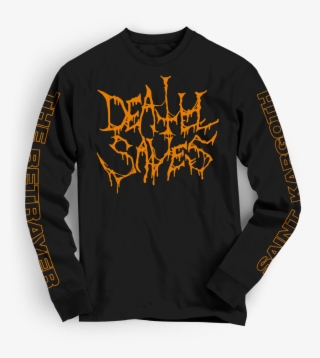 Deathknightbetrayer Orange 1front 1512x , Death Saves - Plain Black Full Sleeve T Shirt