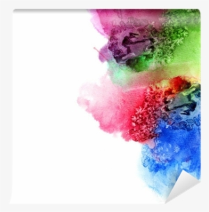 Abstract Hand Drawn Watercolor Background,vector Illustration, - Print Art Company 'pomegranite Collage Three' By Michael