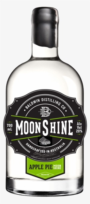 Apple Pie Moonshine Bottle - Baldwin Distilling Co. Apple Pie Moonshine