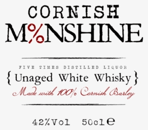 Cornwall Creative Cornish Moonshine - Calligraphy