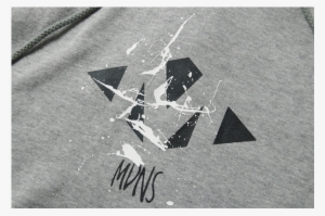 Mdns Ink Splash Hooded Sweater - Monochrome