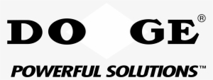 Dodge Powerful Solutions Logo Black And White - Dodge