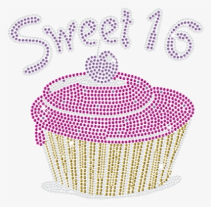 Sweet 16 Cherry Cake With Rhinestone Combination