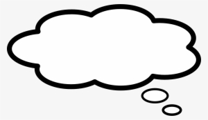 Bubble Speech Thinking - White Thought Bubble Transparent
