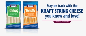 Stay On Track With The Kraft String Cheese You Know - Kraft Mozzarella String Cheese 6 Ct Bag