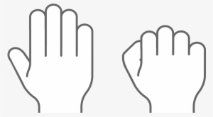 Handicons - White Hand Icon Png