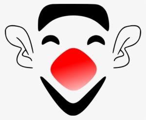 Laughing Clown Face Svg Clip Arts 600 X 494 Px