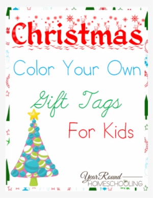 Christmas Color Your Own Gift Tags For Kids - Christmas Tree