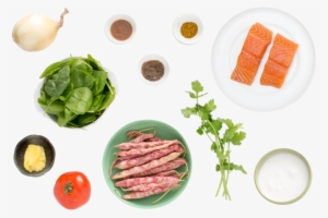 Seared Salmon & Tomato Chutney With Cranberry Bean - Sashimi