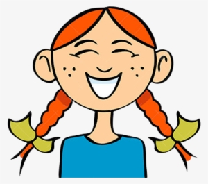 Funny Laughing Girl - Girl Face Clipart Png