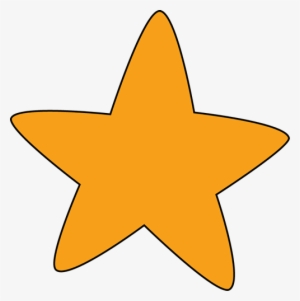 Orange Rounded Star - Star Clipart