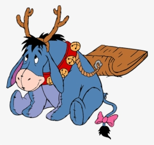 Eeyore, Winnie The Pooh, Disney Characters, Friends, - Pooh And Friends Christmas