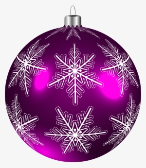 Beautiful Purple Christmas Ball Png Clip-art Image - Purple Christmas Ball Png