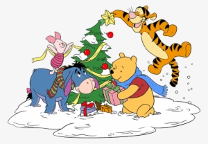 Eeyore Christmas Clipart 5 By Allison - Winnie The Pooh Christmas Clipart