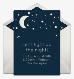 Starry Night Sky Online Invitation - Baby Shower