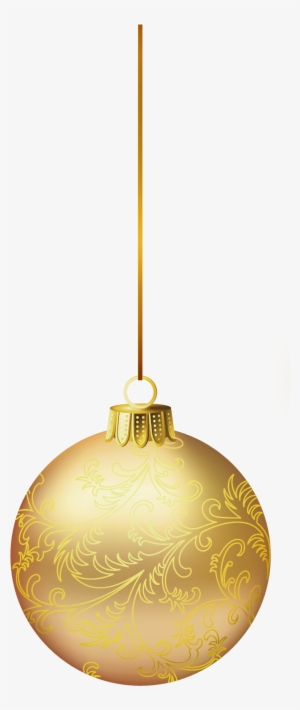 Gold Christmas Ball Png