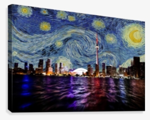 Starry Night Toronto Canada Canvas Print - Van Gogh Starry Night