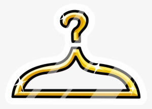 Golden Hanger Pin Icon - Club Penguin Gold Pin