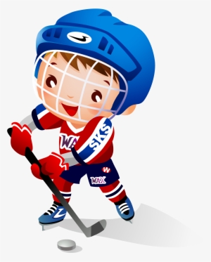 Ball Clipart Hockey Stick - Boy Is Playing Hockey