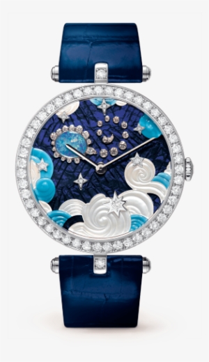 Lady Arpels Zodiac Scorpio Watch,shiny Alligator, Square - Van Cleef And Arpels Womens Watches
