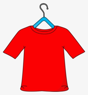 Shirt On Hanger Clipart - Hanger With Clothe Clipart