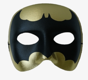Black & Gold Bat Male Masquerade Mask - Masquerade Ball