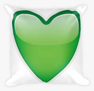 Emoji Pillow Green Heart Just Emoji Png Transparent