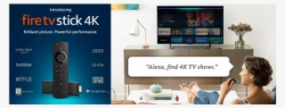 Fire Tv Stick 4k With All-new Alexa Voice Remote Streaming