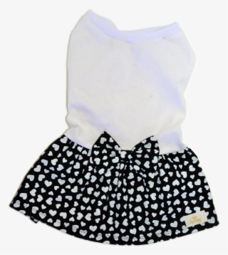 Vestido De Malha Branca Saia Coração
