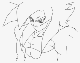 Goku Ssj4 Lineart