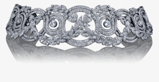 Set In Platinum With A Resplendent Array Of Circular-cut