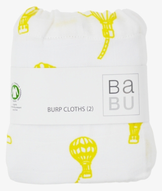 Burp Cloth Balloon Yellow