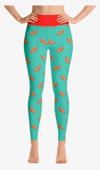 Hotdog Shark Yoga Leggings