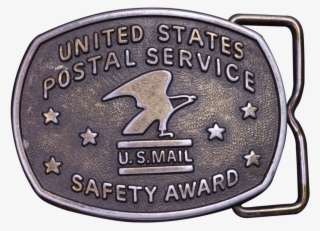 United States Postal Service Safety Award Belt Buckle