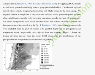 Terrain Elevation In Northern Patagonia Derived From